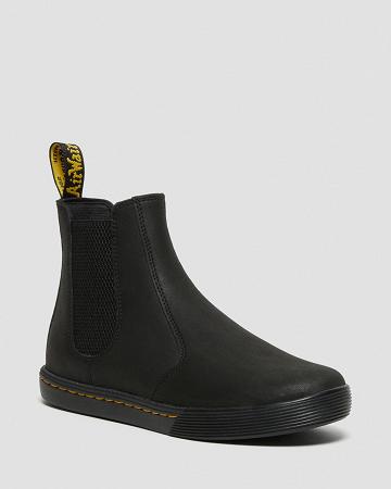 Women's Dr Martens Makela Leather Casual Ankle Boots Black | AU 63WNB